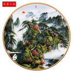 新中式意境抽象水墨山水