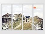 山峰风景移门