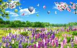 蓝天白云风景图
