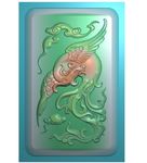 凤凰祥云玉雕挂件牌子凤牌精雕图