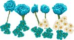 带刺蓝色玫瑰花素材