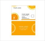 橙色名片