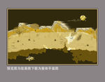 金箔山水