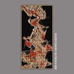 禅意抽象线条飞鸟