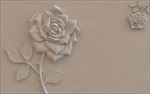 立体钻石皮雕系列玫瑰背景墙壁画