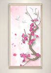 新中式立体粉色花卉装饰画