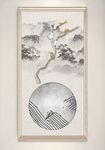 中式水墨风水墨山水装饰画