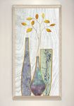 现代简约质感浮雕花瓶装饰画