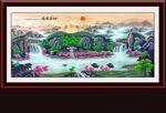 聚宝盆风水画