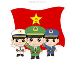 最可爱的人卡通军人
