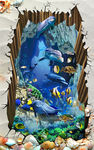 3D海底世界地板画