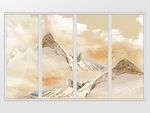 石纹山水移门