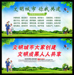 文明城市宣传栏