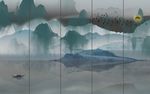 新中式意境抽象水墨山水