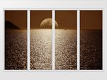现代简约写实落日余晖移门
