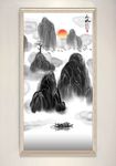 新中式水墨意境山水画装饰画