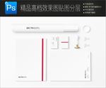 素雅高档标志样机一键贴图