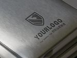 钢板金属板雕刻LOGO样机