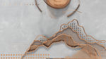 金属线条中国山水