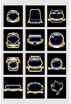 金色标签