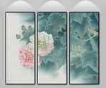 新中式芙蓉花开装饰画