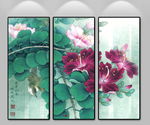新中式花卉装饰画