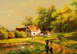乡村油画