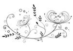 爱心花纹