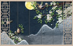花鸟背景墙
