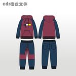 秋冬季休闲针织两件运动套装