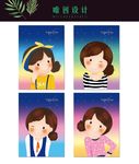女孩封面本本