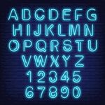 创意霓虹字体