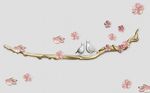 3D花卉小鸟树枝背景墙