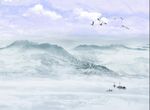 新中式石纹山水海纳百川背景墙
