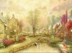 唯美油画唯美童话世界油画风景