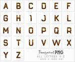 金属汽球文字PNG透明图