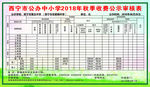 收费公示