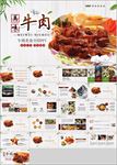 简洁商务牛肉美食介绍PPT