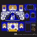 宝蓝色主题婚礼设计 蓝色撞金色