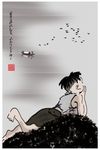 中国风淡彩水墨人物装饰画