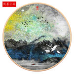 泼墨山水画