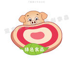 有机猪肉图标