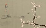 新中式花鸟画背景墙