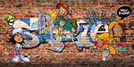 街舞涂鸦背景墙