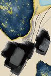 中式抽象几何水墨装饰画