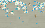 梅花背景墙