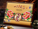 月饼包装盒平面分层图片