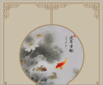 复古背景墙玄关画