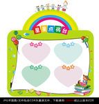 校园评比栏展板