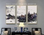 抽象山水装饰画 山水画